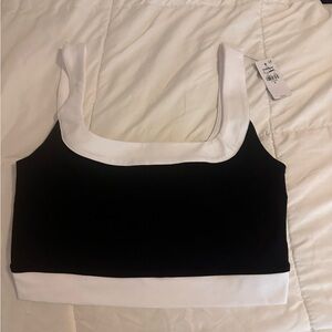 Express black and white  crop top size medium NWT MAKE AN OFFER!